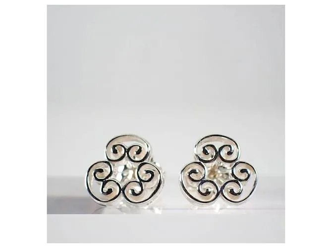 Tiffany & Co Pendientes Tiffany 925 Goldoni Triplo Stud 
