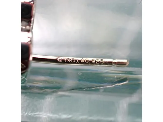 Tiffany & Co Pendientes Tiffany 925 Goldoni Triplo Stud 