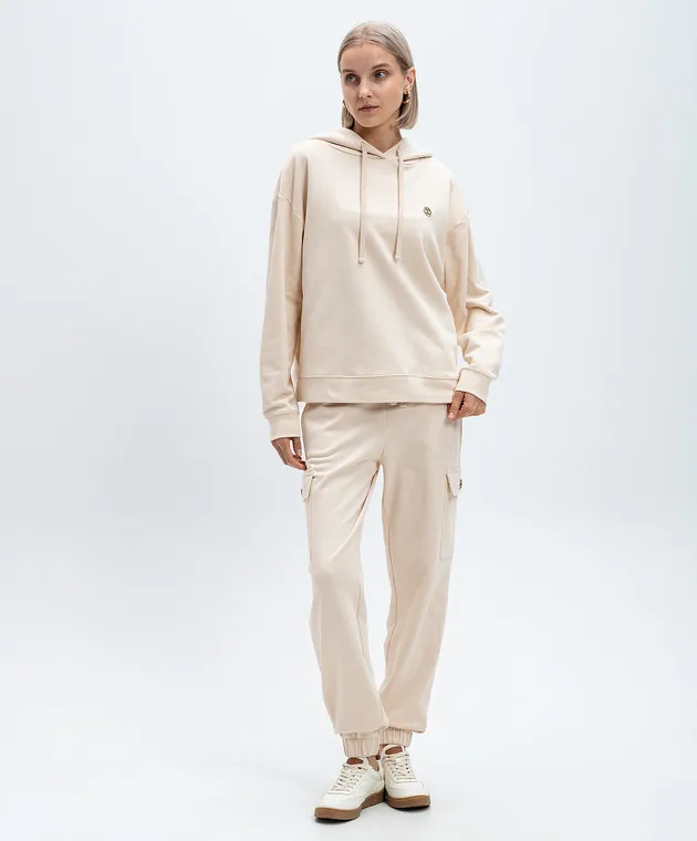 Twinset Beige Crystal Oval T Logo Tracksuit