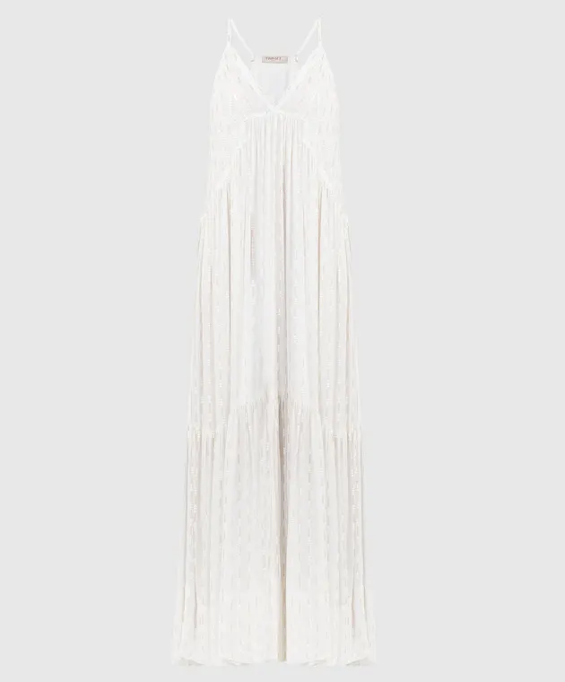 Twinset Beige dress with sequins