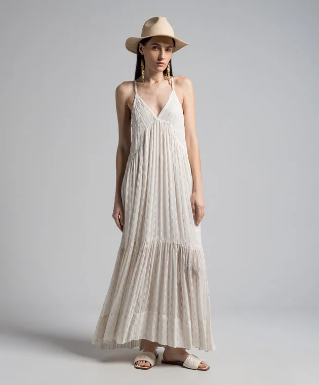 Twinset Beige dress with sequins