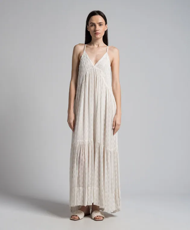 Twinset Beige dress with sequins