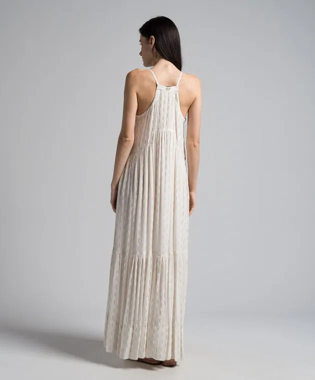 Twinset Beige dress with sequins