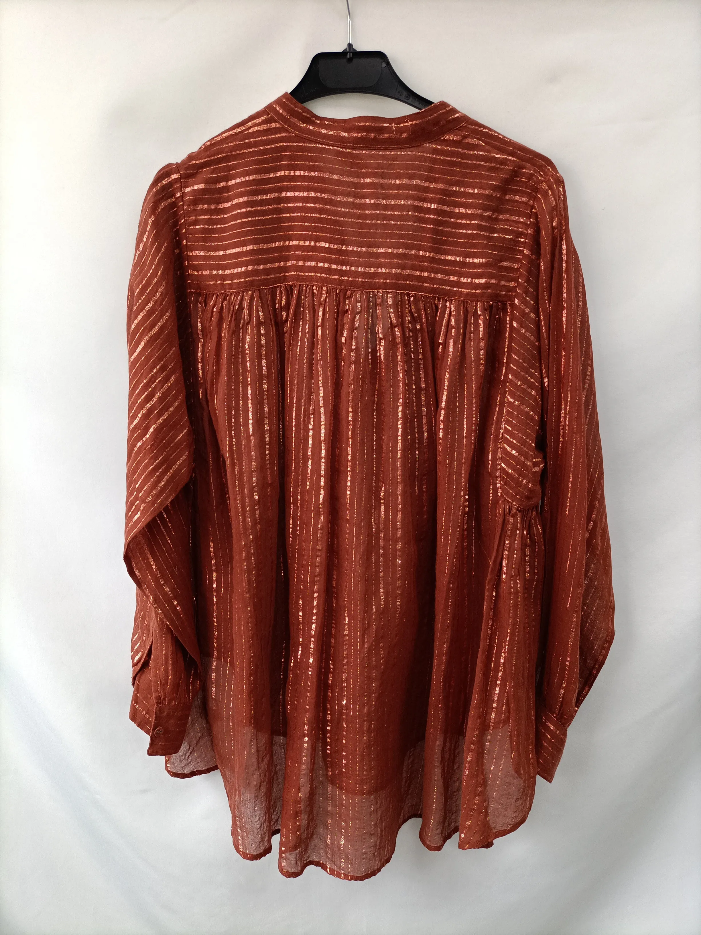 ULLA JOHNSON.Blusa rayas oversized T.2(m)