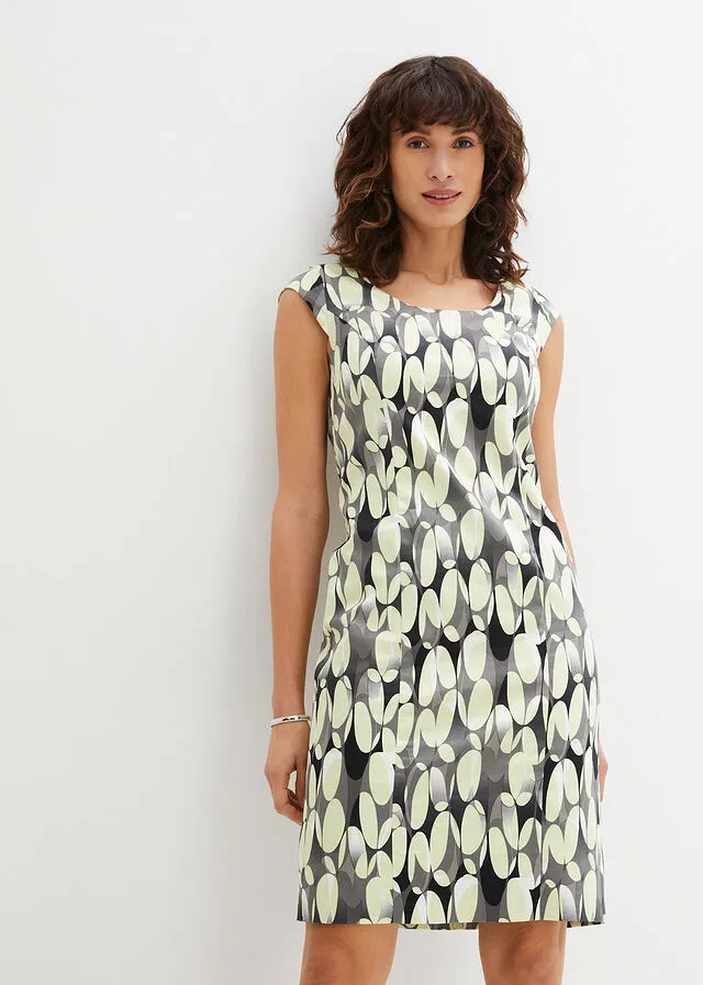 Vestido de tubo estampado Verde lima claro estampado