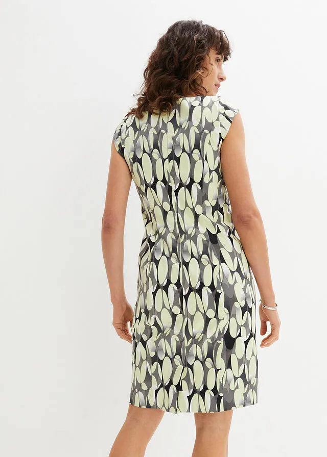 Vestido de tubo estampado Verde lima claro estampado