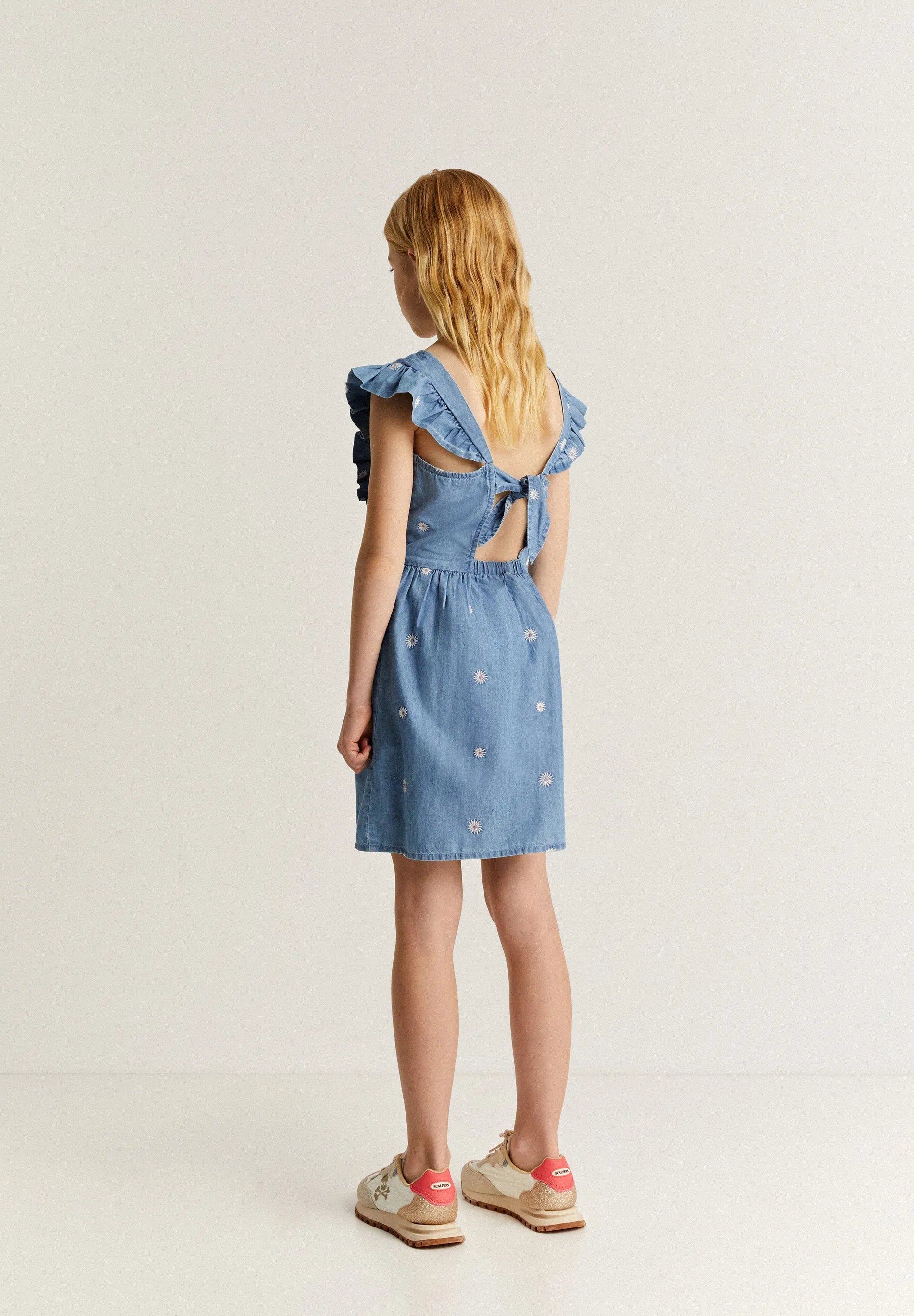 VESTIDO DENIM BORDADO