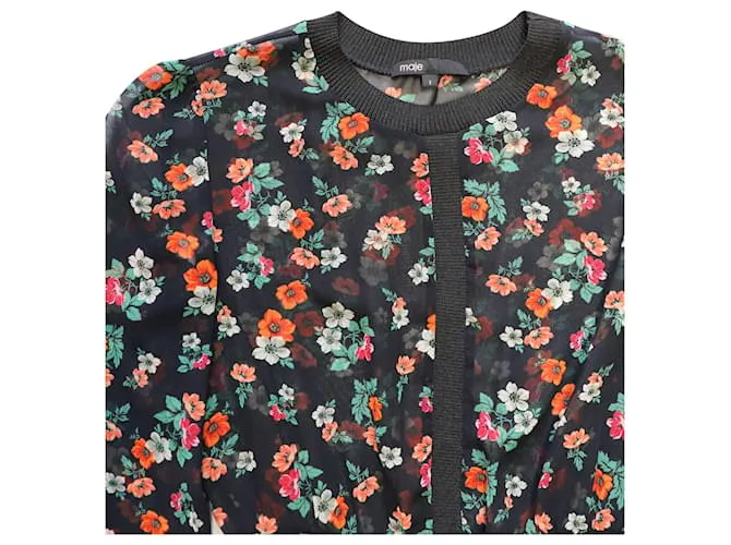 VESTIDO ESTAMPADO FLORES MAJE 