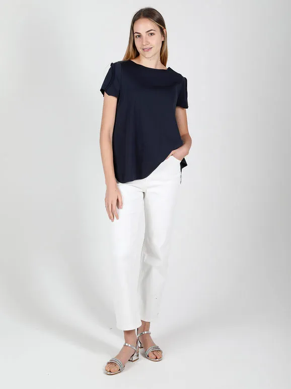 Wendy Trendy Camiseta mujer oversize color liso